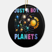 Nur ein Junge, der das Sonnensystem von Planets As Keramik Ornament (Links)