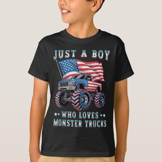 Nur ein Junge, der die amerikanische Flagge für LK T-Shirt (Vorderseite)