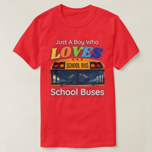 Nur ein Junge, der die Schule Liebe, bucht 100 Sch T-Shirt (Design vorne)