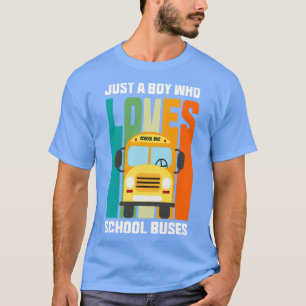 Nur ein Junge, der die Schule Lieben fährt, fährt  T-Shirt