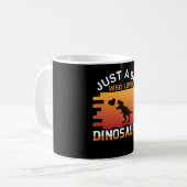 Nur ein Junge, der Dinosaurier Liebe | Dinosaurier Kaffeetasse (Vorderseite Links)