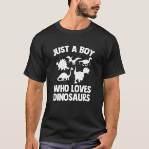 Nur ein Junge, der Dinosaurier Liebe Kinder Cool B T-Shirt