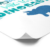 Nur ein Junge, der Dinosaurier Liebe Poster (Ecke)