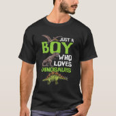 Nur ein Junge, der Dinosaurier Liebe T Rex Dinosau T-Shirt (Vorderseite)