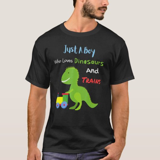 Nur ein Junge, der Dinosaurier Liebe und Niedliche T-Shirt (Vorderseite)