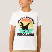 Nur ein Junge, der Dinosaurier  T-Shirt (Vorderseite)