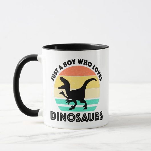 Nur ein Junge, der Dinosaurier Tasse (Links)