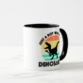 Nur ein Junge, der Dinosaurier Tasse (VorderseiteRechts)