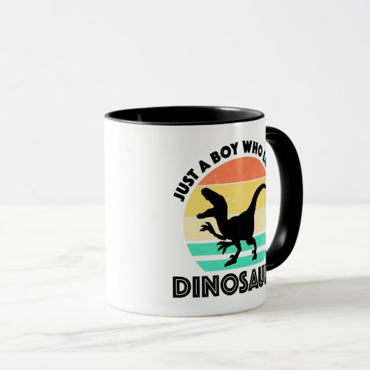 Nur ein Junge, der Dinosaurier Tasse (VorderseiteRechts)