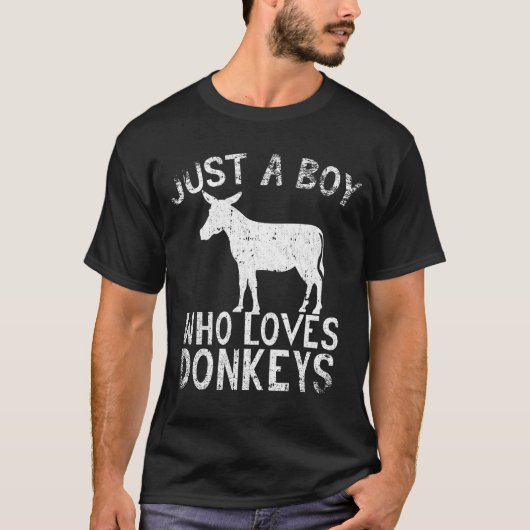 Nur ein Junge, der Donkeys Liebe T-Shirt (Vorderseite)