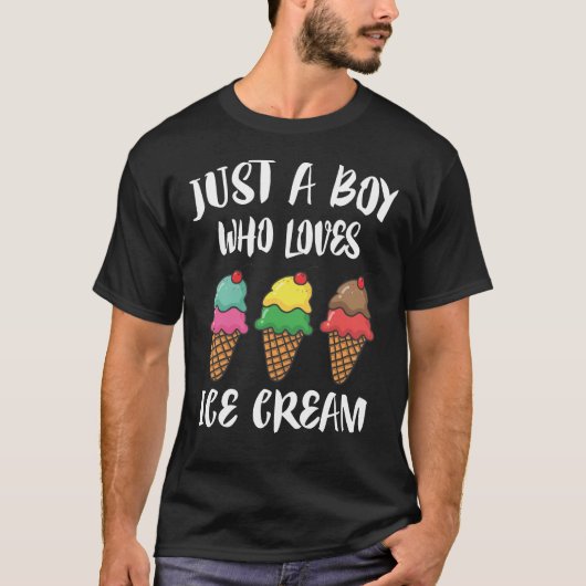 Nur ein Junge, der Eis  T-Shirt (Vorderseite)