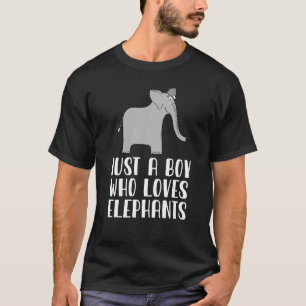 Nur ein Junge, der Elefanten Liebe T-Shirt