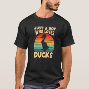Nur ein Junge, der Enten-Ernte-Barn-Landwirtschaft T-Shirt