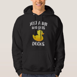 Nur ein Junge, der Enten Lieben Hoodie