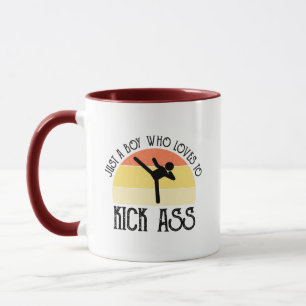Nur ein Junge, der es liebt, Leute fertigzumachen Tasse