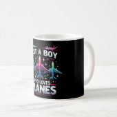 Nur ein Junge, der Flugzeug Liebe Kaffeetasse (VorderseiteRechts)