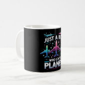 Nur ein Junge, der Flugzeug Liebe Kaffeetasse (Vorderseite Links)