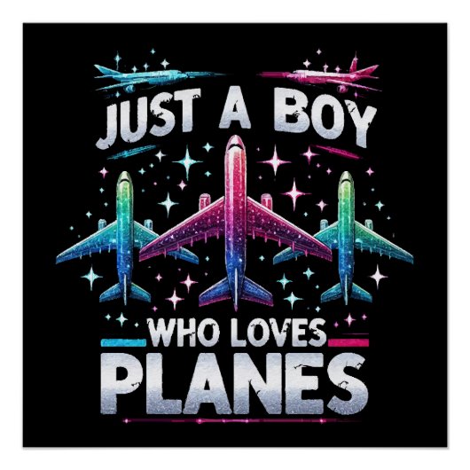 Nur ein Junge, der Flugzeug Liebe Poster (Vorderseite)