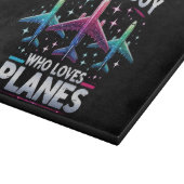 Nur ein Junge, der Flugzeug Liebe Schneidebrett (Ecke)