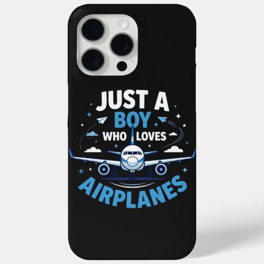 Nur ein Junge, der Flugzeuge liebt Case-Mate iPhone Hülle (Rückseite)