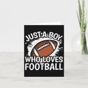 Nur ein Junge, der Football American Football Bo L Karte