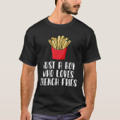 Nur ein Junge, der französische Fries Liebe T-Shirt (Vorderseite)