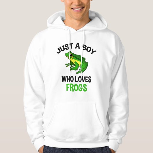 Nur ein Junge, der Frösche Hoodie (Vorderseite)