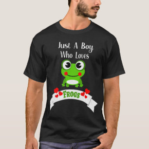 Nur ein Junge, der Frösche Liebe Der Niedliche F T-Shirt
