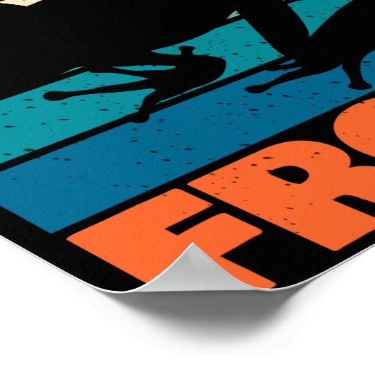 Nur ein Junge, der Frösche Liebe - Retro-Tier Poster (Ecke)