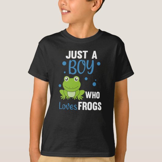 Nur ein Junge, der Froschfrösche Liebe T-Shirt (Vorderseite)