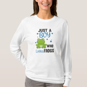 Nur ein Junge, der Froschfrösche Liebe T-Shirt