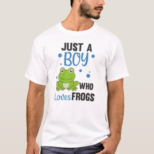 Nur ein Junge, der Froschfrösche Liebe T-Shirt (Vorderseite)
