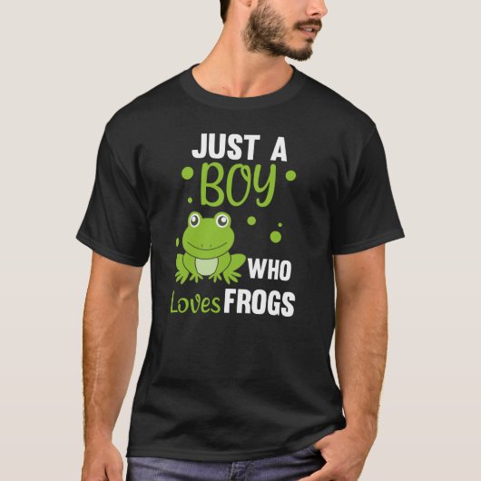 Nur ein Junge, der Froschfrösche Liebe T-Shirt (Vorderseite)