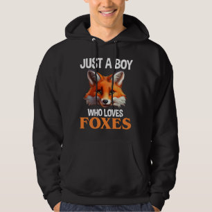 Nur ein Junge, der Füchse Lieben Hoodie