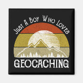 Nur ein Junge, der Geocaching-Lieben Magnet (Vorne)