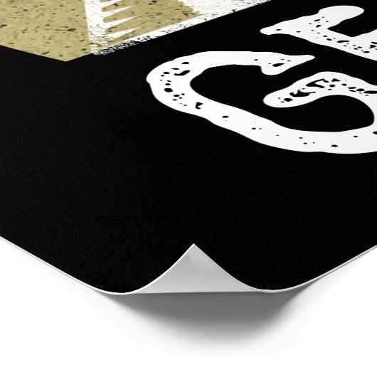 Nur ein Junge, der Geocaching-Lieben Poster (Ecke)