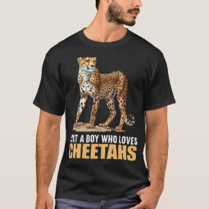 Nur ein Junge, der Geparden liebt Gepard T-Shirt