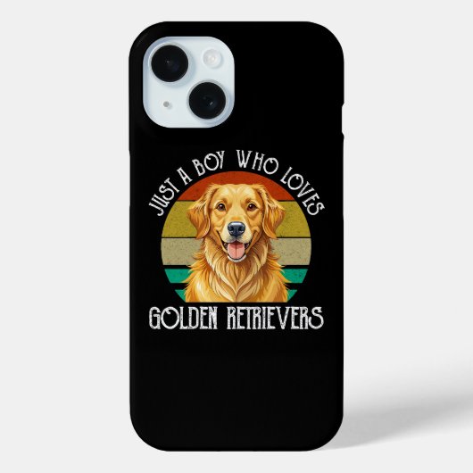 Nur ein Junge, der Golden Retriever liebt Case-Mate iPhone Hülle (Rückseite)