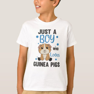 Nur ein Junge, der Guinea Schweinefleisch Lieben S T-Shirt