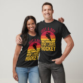 Nur ein Junge, der Hockey Funny Ice Hockey Frisb L T-Shirt (Unisex)