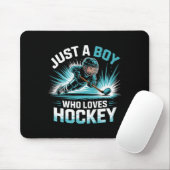 Nur ein Junge, der Hockey liebt _1 Mousepad (Mit Mouse)