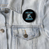 Nur ein Junge, der Hockeyspieler Eishockey Kinder Button (Beispiel)