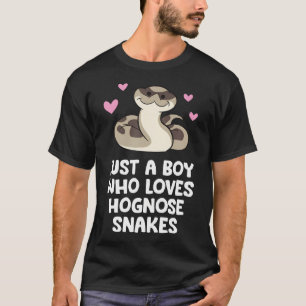 Nur ein Junge, der Hognose-Schlangen liebt T-Shirt