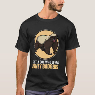 Nur ein Junge, der Honigdachse liebt. Honigdachs T-Shirt