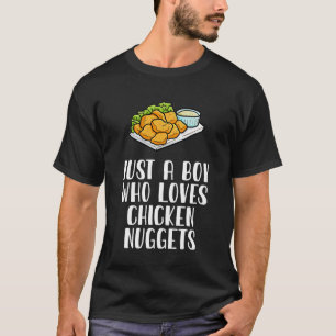 Nur ein Junge, der Hühnernuggets Liebe T-Shirt