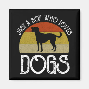 Nur ein Junge, der Hunde liebt Magnet