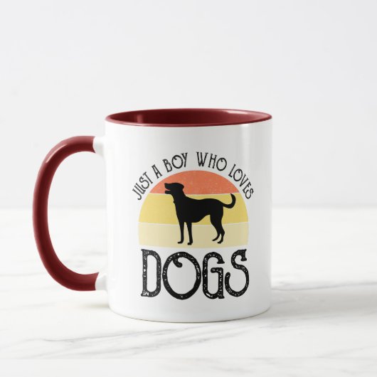 Nur ein Junge, der Hunde liebt Tasse (Links)