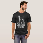 Nur ein Junge, der Huskies Liebe T-Shirt (Vorne ganz)