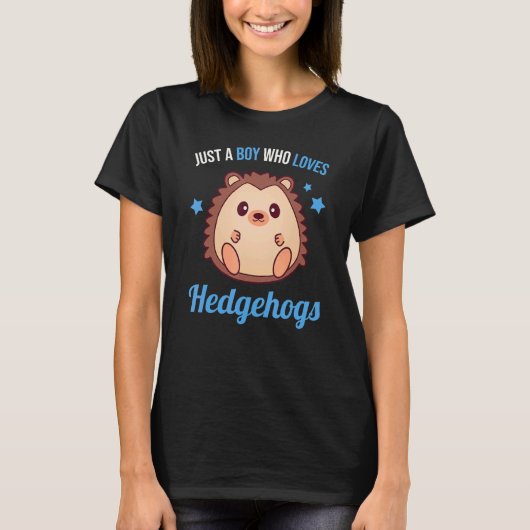 Nur ein Junge, der Igel Liebe T-Shirt (Vorderseite)