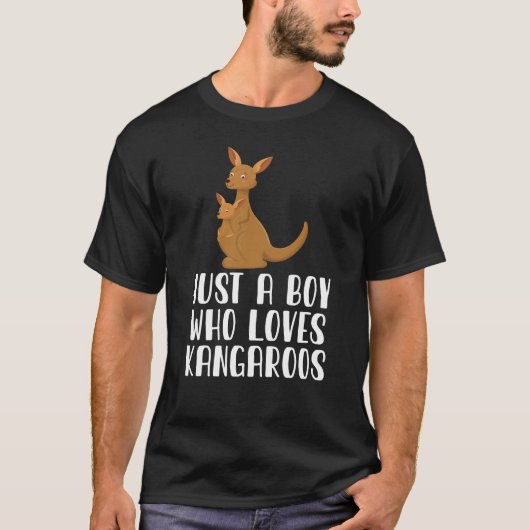 Nur ein Junge, der Kangaroos Liebe T-Shirt (Vorderseite)